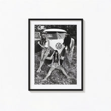 Woodstock Hippie Chicks Print, Peace and Love Black and White Wall Art, Vintage Print, Photography Prints, Museum Quality Photo Art Print 1620778403