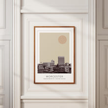 Worcester Poster Print, Worcester Travel Poster, Worcester Minimalistic Wall Art, Worcester, Massachusetts, United States 1868246784