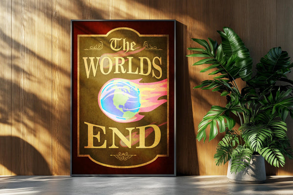 Worlds End Movie Poster Cornetto Trilogy Retro Kitchen Bar Sign Decor Wall Art Print Gift 1159080450