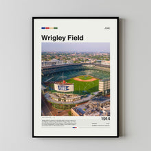 Wrigley Field Poster, Chicago Cubs Poster Print, MLB Stadium Poster, Baseball Fan Gift Print