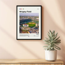 Wrigley Field Poster, Chicago Cubs Poster Print, MLB Stadium Poster, Baseball Fan Gift Print