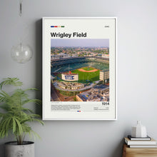 Wrigley Field Poster, Chicago Cubs Poster Print, MLB Stadium Poster, Baseball Fan Gift Print