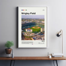 Wrigley Field Poster, Chicago Cubs Poster Print, MLB Stadium Poster, Baseball Fan Gift Print