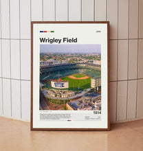 Wrigley Field Poster, Chicago Cubs Poster Print, MLB Stadium Poster, Baseball Fan Gift Print
