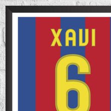 Xavi Hernandez Barcelona Legend Stats Football Print 1403846355