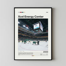 Xcel Energy Center Poster, Minnesota Wild Poster Print, NHL Arena Poster, Hockey Fan Gift Print