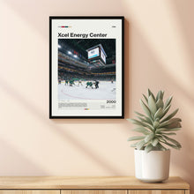 Xcel Energy Center Poster, Minnesota Wild Poster Print, NHL Arena Poster, Hockey Fan Gift Print