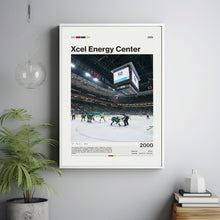 Xcel Energy Center Poster, Minnesota Wild Poster Print, NHL Arena Poster, Hockey Fan Gift Print