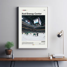 Xcel Energy Center Poster, Minnesota Wild Poster Print, NHL Arena Poster, Hockey Fan Gift Print