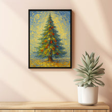 Xmas Tree Winter Art Print, Christmas Wall Art, Christmas Tree Gift Wall Art Holiday Decor Winter