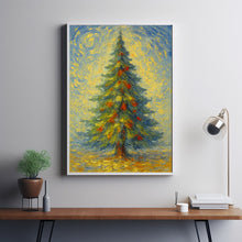 Xmas Tree Winter Art Print, Christmas Wall Art, Christmas Tree Gift Wall Art Holiday Decor Winter