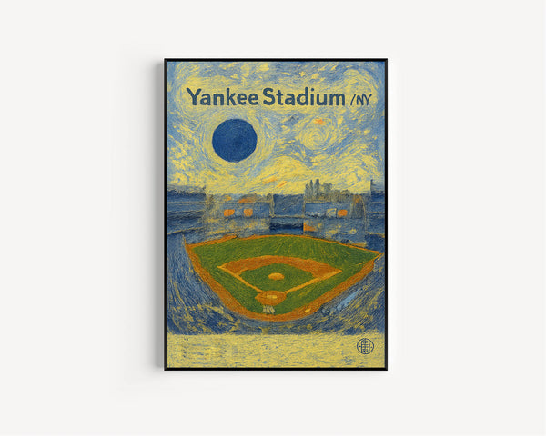 Yankee Stadium Poster, Minimalist, Helvetica, Mid-Century Modern, Yankee Stadium Print, Yankee Stadium Wall Art, Yankee Stadium NYC