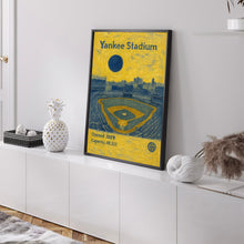 Yankee Stadium Poster, Yankee Poster, Minimalist, Helvetica, Mid-Century Modern, Baseball Art, Baseball Stadium Poster. New York Yankee Art
