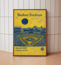 Yankee Stadium Poster, Yankee Poster, Minimalist, Helvetica, Mid-Century Modern, Baseball Art, Baseball Stadium Poster. New York Yankee Art