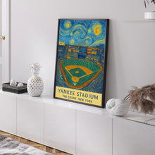 Yankees MLB  Yankee Stadium  Black and White  Poster  Wall Art