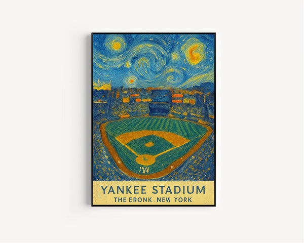 Yankees MLB  Yankee Stadium  Black and White  Poster  Wall Art