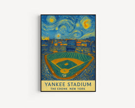 Yankees MLB  Yankee Stadium  Black and White  Poster  Wall Art