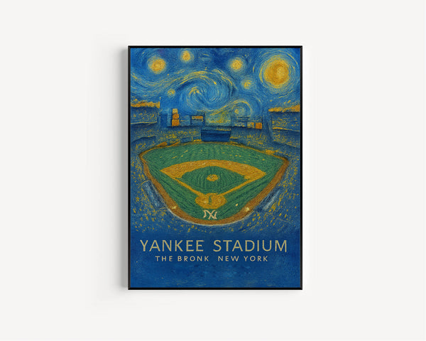 Yankees MLB  Yankee Stadium  Black and White  Poster  Wall Art (2)