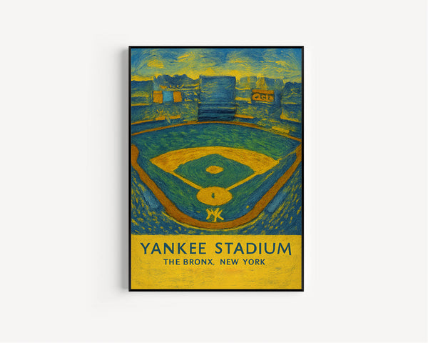 Yankees MLB  Yankee Stadium  Black and White  Poster  Wall Art (3)