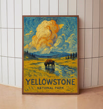 Yellowstone National Park Print Wall Art, Yellowstone Wyoming Poster, National Park Wall Art, Yellowstone Travel Print