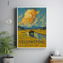 Yellowstone National Park Print Wall Art, Yellowstone Wyoming Poster, National Park Wall Art, Yellowstone Travel Print