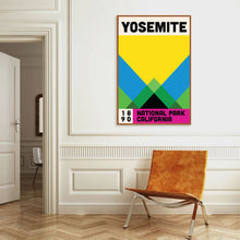 Yosemite National Park Mid Century Poster  Abstract Travel Poster  Minimalist Art Print  National Park Poster  California Poster 1686053398