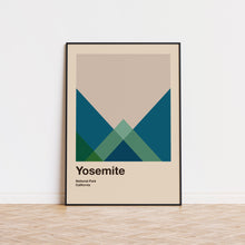 Yosemite National Park Mid Century Poster  Abstract Travel Poster  Minimalist Art Print  National Park Poster   California Poster 1490579812