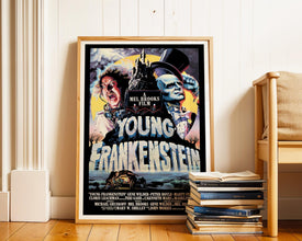 Young Frankenstein Movie Poster 1974 Comedy Horror Film (Digital Download) + a Black & White Version 959212045