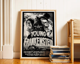 Young Frankenstein Movie Poster 1974 Comedy Horror Film (Digital Download) + a Black & White Version 959212045