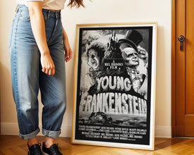 Young Frankenstein Movie Poster 1974 Comedy Horror Film (Digital Download) + a Black & White Version 959212045