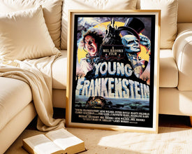 Young Frankenstein Movie Poster 1974 Comedy Horror Film (Digital Download) + a Black & White Version 959212045