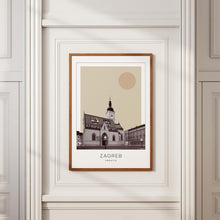 Zagreb Poster Print, Zagreb Travel Poster, Zagreb Minimalistic Wall Art, Zagreb, Croatia 1868247456