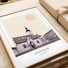 Zagreb Poster Print, Zagreb Travel Poster, Zagreb Minimalistic Wall Art, Zagreb, Croatia 1868247456