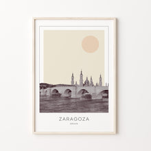 Zaragoza Poster Print, Zaragoza Travel Poster, Zaragoza Minimalistic Wall Art, Zaragoza, Spain 1882436643