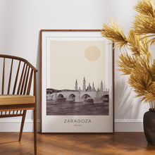 Zaragoza Poster Print, Zaragoza Travel Poster, Zaragoza Minimalistic Wall Art, Zaragoza, Spain 1882436643