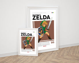 Zelda NES Poster Retro Video Game Art (Digital Download) 1890121344