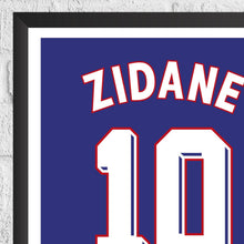 Zinedine Zidane France Legend Stats Football Print 1315435126