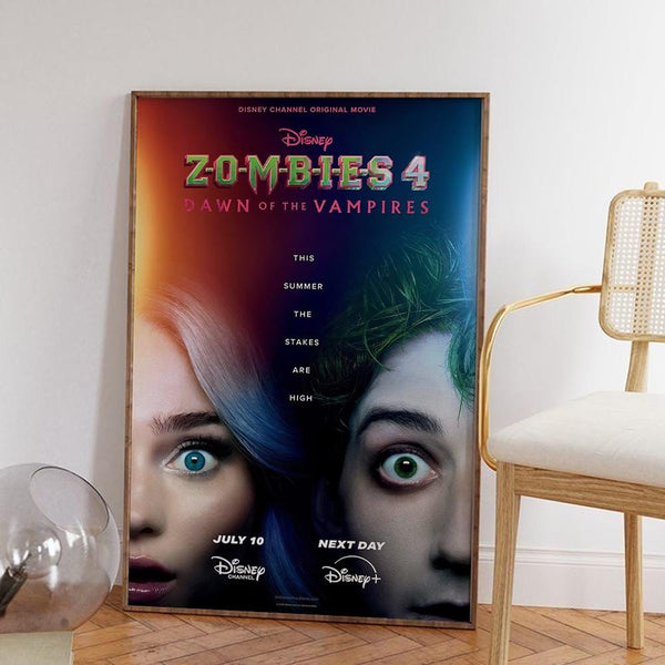 Zombies 4 Dawn of the Vampires Movie Poster High-Definition Canvas Art Print 4343643490 - Copy (2)