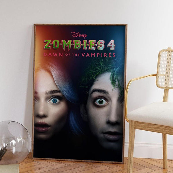 Zombies 4 Dawn of the Vampires Movie Poster High-Definition Canvas Art Print 4343643490 - Copy (3)