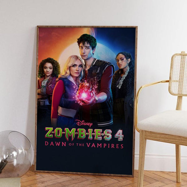 Zombies 4 Dawn of the Vampires Movie Poster High-Definition Canvas Art Print 4343643490 - Copy (4)