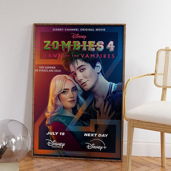 Zombies 4 Dawn of the Vampires Movie Poster High-Definition Canvas Art Print 4343643490 - Copy (5)