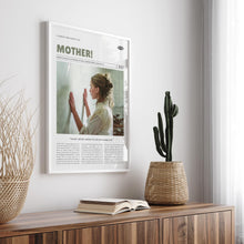 mother!, Darren Aronofsky, Retro Movie Poster, Custom Movie Poster Print 4421169770